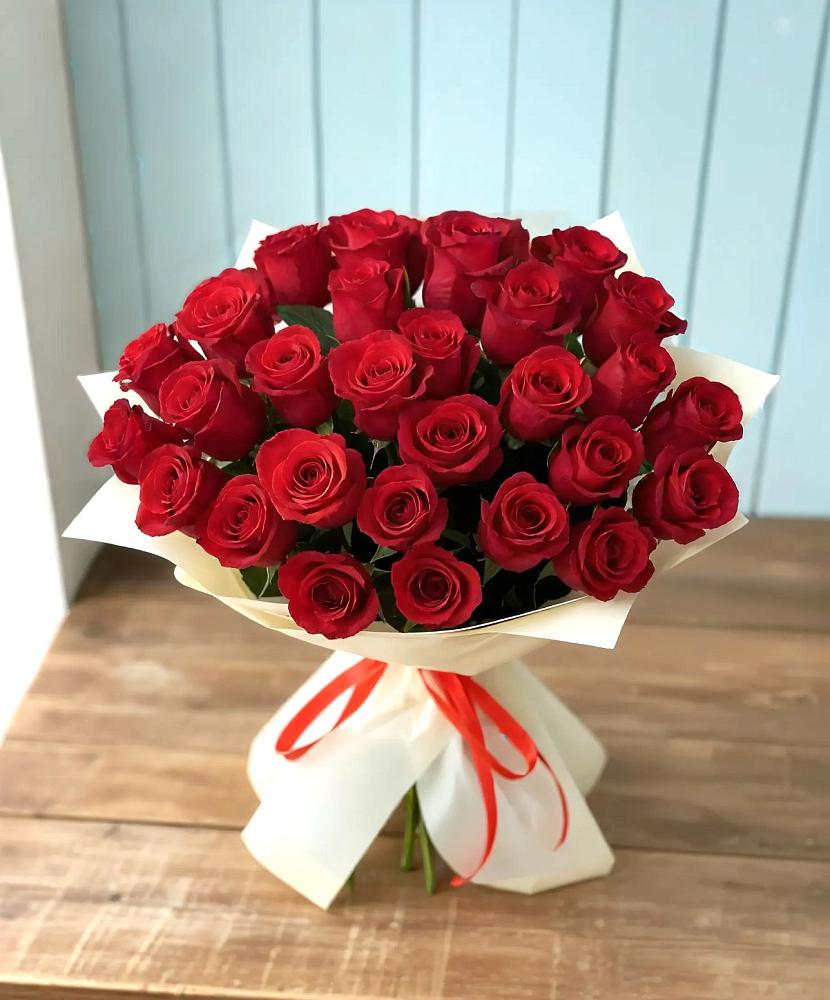 Букет 29 Красных роз в Правокубанском