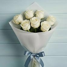 Букет 7 Белых роз Эдлесс Лав #REPLACE_PRED# Правокубанском