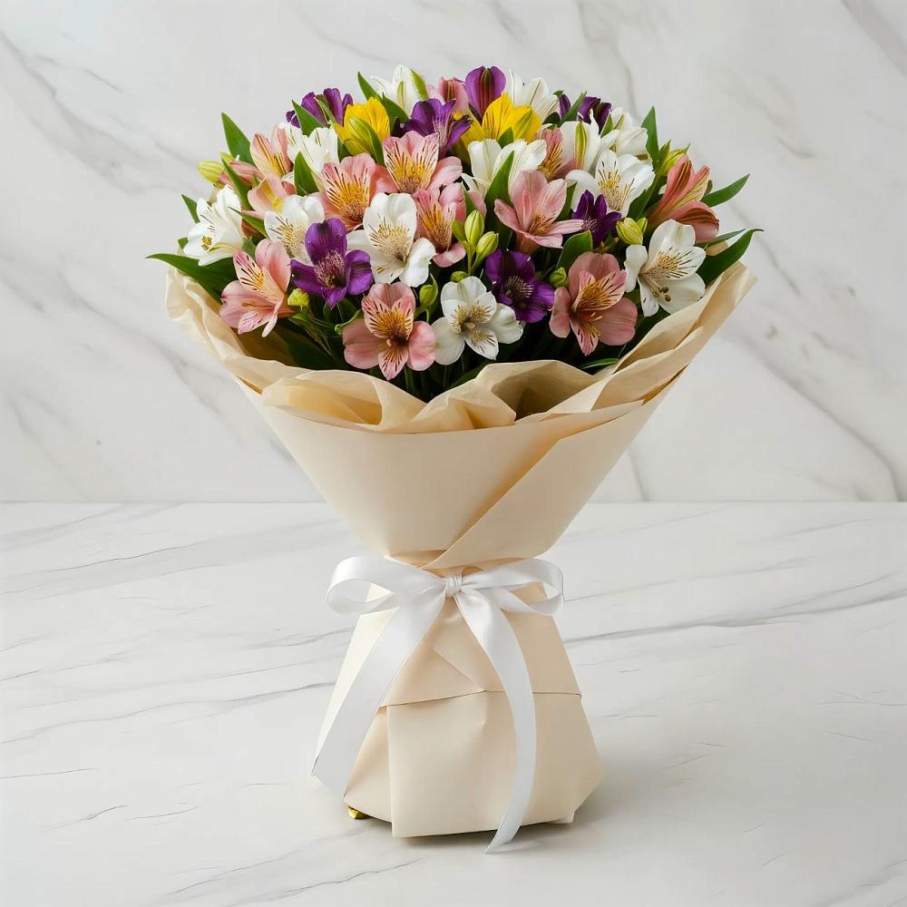 Букет цветов из: Альстромерии в Правокубанском