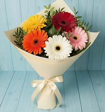 Букет цветов из:  Герберы в Правокубанском