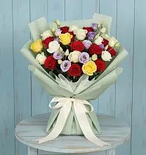 Букет цветов из:  Розы в Правокубанском