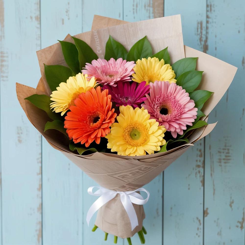 Букет цветов из: Герберы в Правокубанском