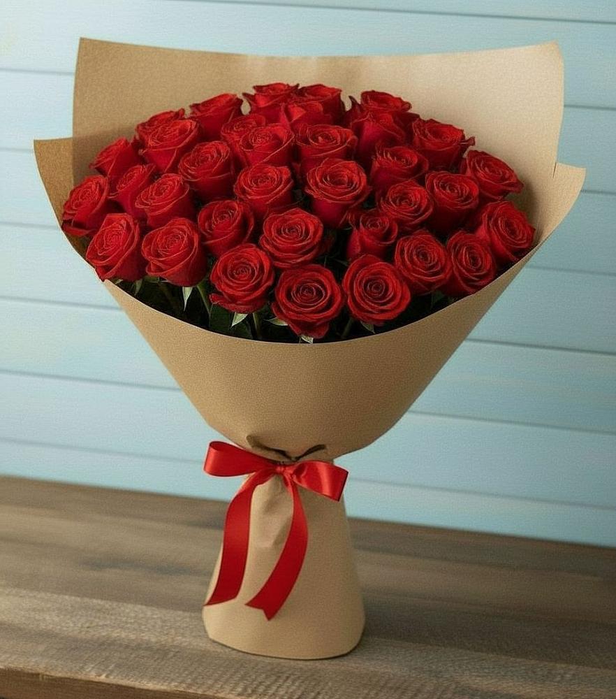 Букет Красные розы Милано в Правокубанском