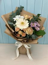 Букет цветов из:  Герберы и Хризантемы #REPLACE_PRED# Правокубанском
