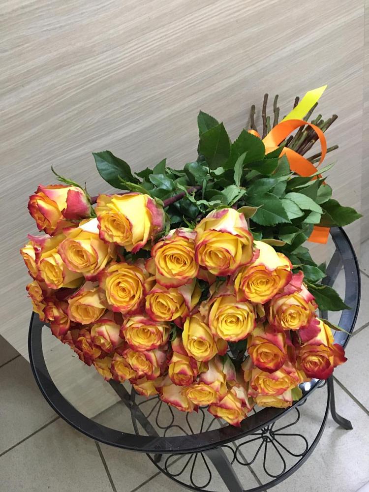 Букет Желтые розы в Правокубанском