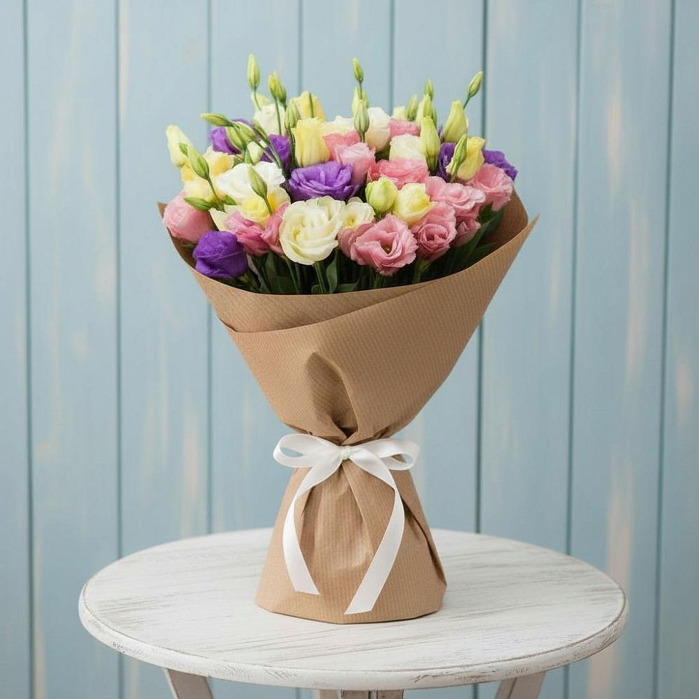 Букет цветов из: Лизиантусы в Правокубанском