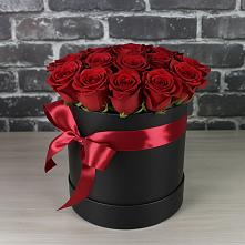 Цветочная композиция из Розы в шляпной коробке в Правокубанском