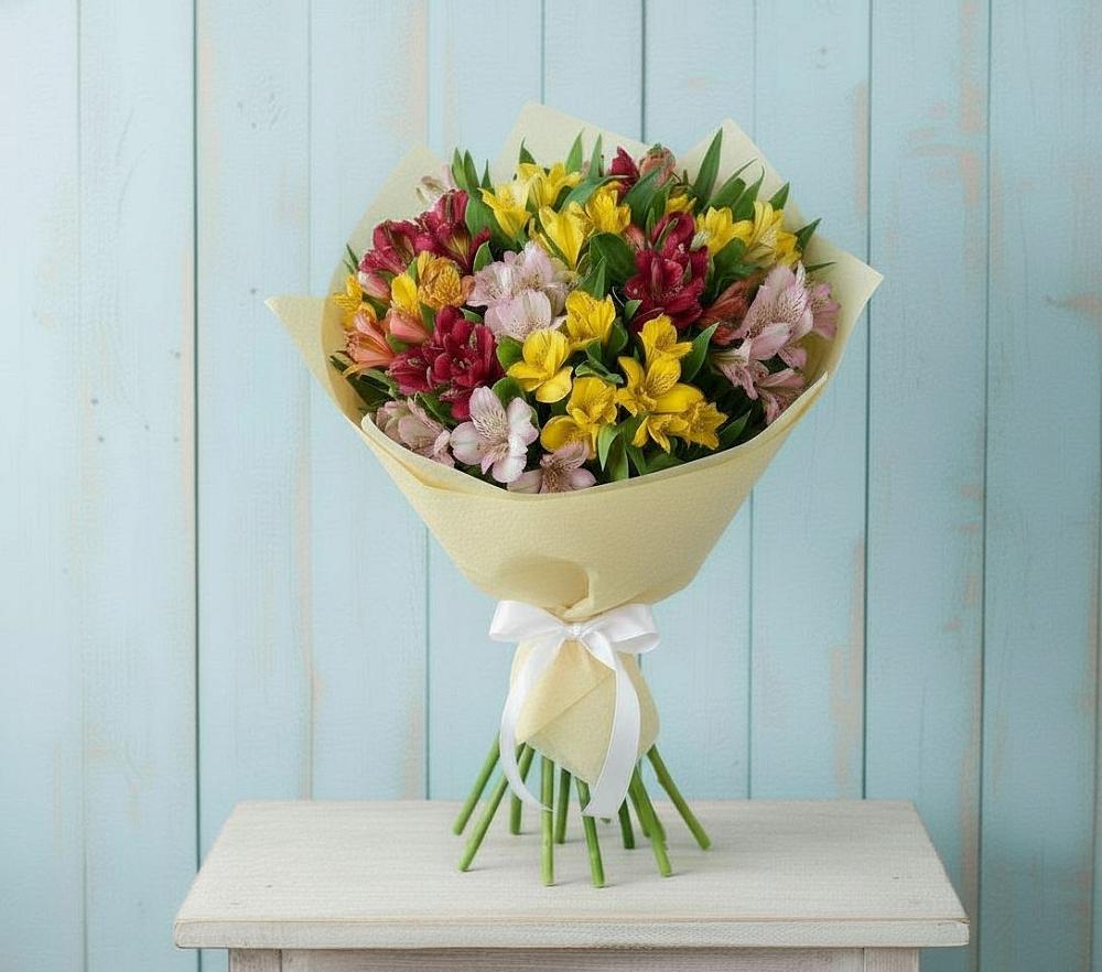 Букет цветов из: Альстромерии в Правокубанском