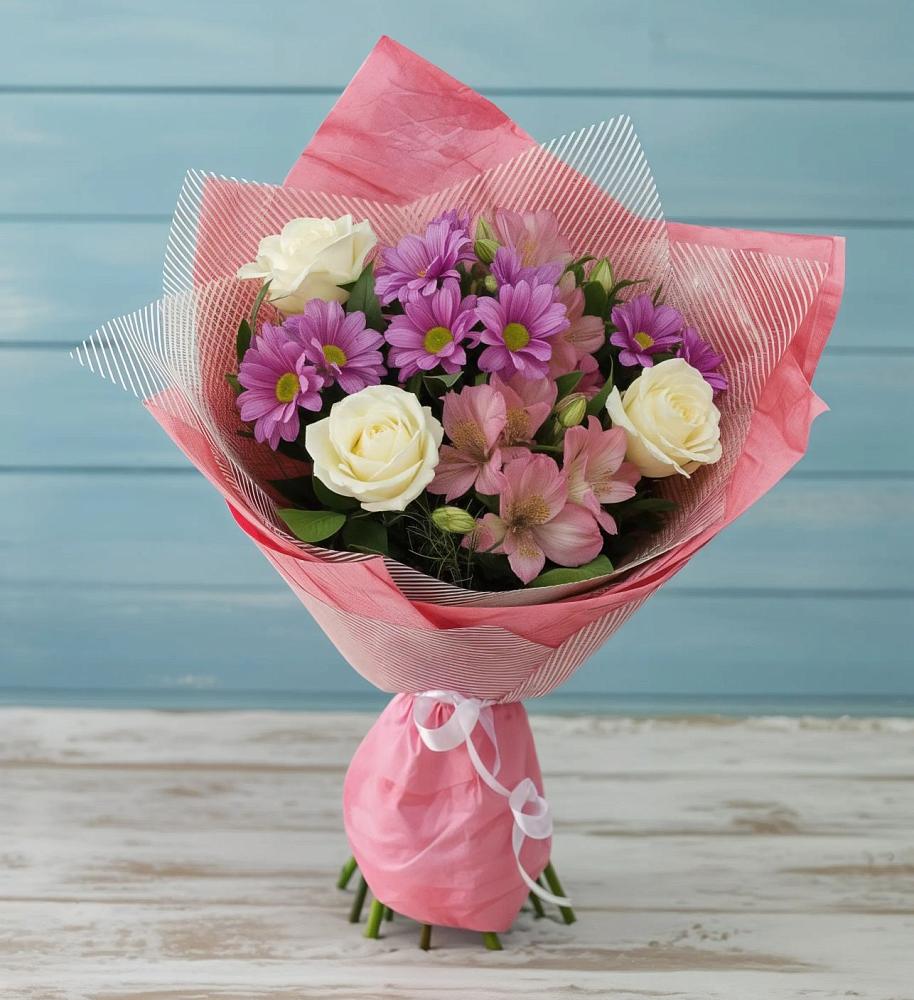 Букет цветов из: Герберы в Правокубанском