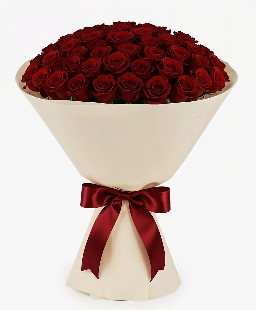 Букет 101 Бордовая роза Блэк Бакарра в Правокубанском