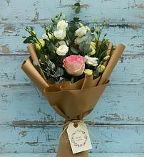 Букет цветов из:  Розы и Лизиантусы #REPLACE_PRED# Правокубанском