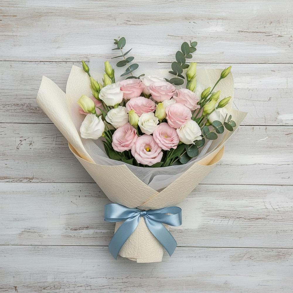 Букет цветов из: Лизиантусы в Правокубанском